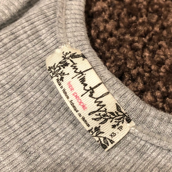 Free People high neck gray tank - Picture 3 of 4